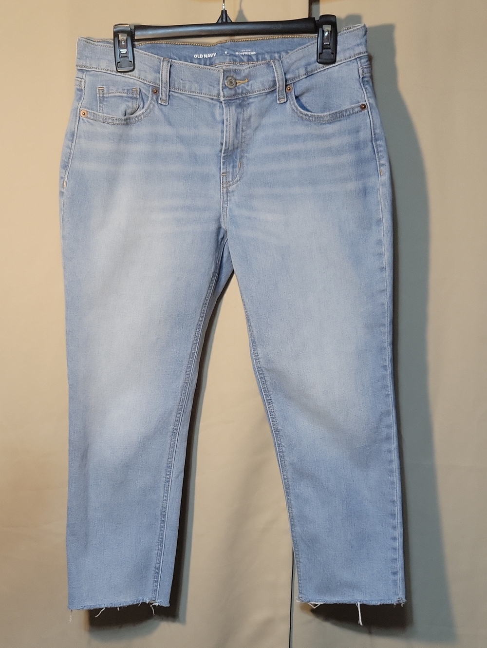 Old Navy Light Wash Cropped Straight Jeans